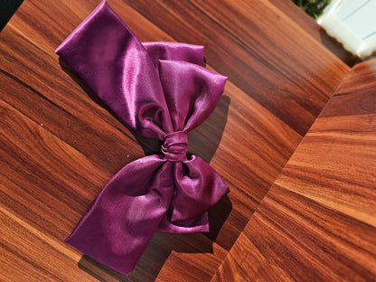 AMETHYST DREAM SATIN BOW